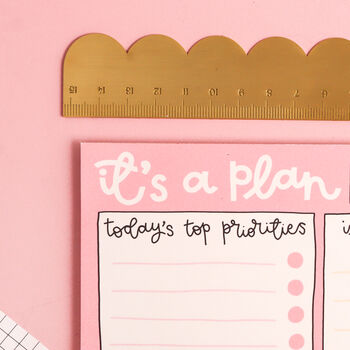 'It's A Plan' A5 Daily Desk Notepad, 3 of 6