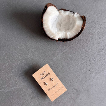 Safe Travels Sterling Silver Airplane Earrings, 8 of 8