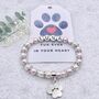 Personalised Pet Memorial Bracelet Custom Name Keepsake Gift, thumbnail 1 of 6