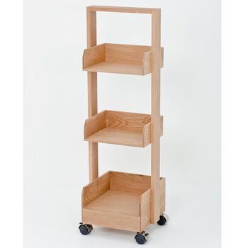 Roller Book Shelf Oak, 2 of 5