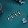 Sterling Silver Genuine Irregular Shape Pearl And Chain Earrings, thumbnail 7 of 12