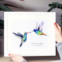 Personalised Wedding Hummingbird Print, thumbnail 1 of 6