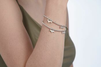 Personalised Dachshund Sterling Silver Bracelet, 5 of 6