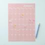 A4 Monthly Undated Wall Planner | 12 Pages | Pastels, thumbnail 9 of 10