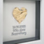 Personalised 50th Golden Anniversary Heart Frame Gift, thumbnail 2 of 5