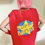 Felt Superhero Cape, Adult And Personalised With Name, thumbnail 2 of 8