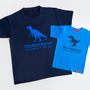 Dad And Child Dinosaur T Shirt Set, thumbnail 4 of 10