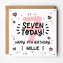 6th, 7th, 8th, 9th Birthday Card For Girls, thumbnail 2 of 7