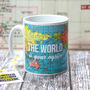 'World Is Your Oyster' World Map Mug, thumbnail 1 of 5