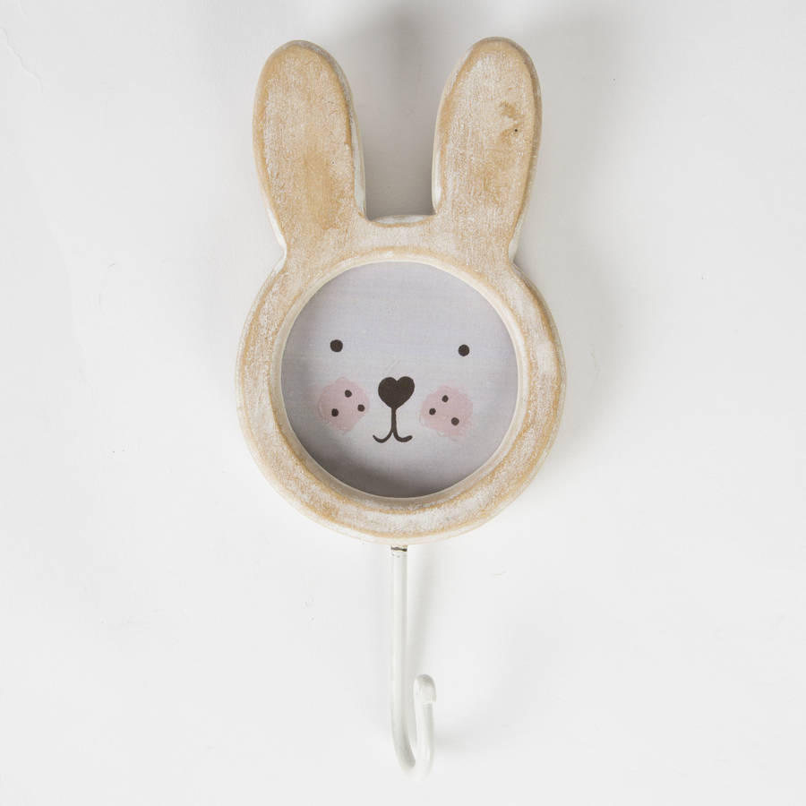 Wooden Animal Picture Frame And Hook By Little Baby Company