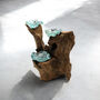Molten Glass Triple Tealight Candle Holder Home Decor, thumbnail 2 of 5