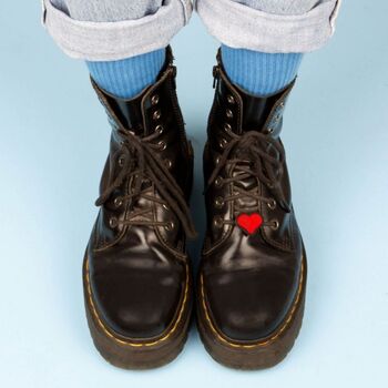 Hand Embroidered Cannetille Brooch Pin 'Red Heart', 3 of 5