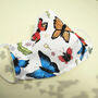 Bamboo And Cotton Butterflies Face Mask, thumbnail 6 of 7