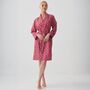 Women's 'Byzantine'' Paisley Crisp Cotton Short Robe, thumbnail 2 of 5