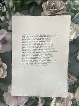 A5 Personalised Custom Vintage 20th Century Typewriter Print, 4 of 6