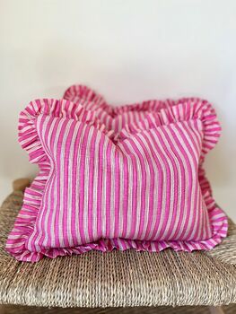 Quilted Indian Block Print Cushion, 3 of 4