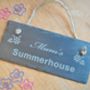 Personalised Summerhouse Slate Sign, thumbnail 2 of 4