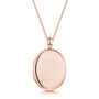 Large Personalised 18 K Rose Gold Plated Oval Locket, thumbnail 8 of 12