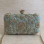 Mint Green Handcrafted Rectangular Clutch Bag, thumbnail 4 of 10