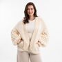 Easy Bubble Stitch Cardigan Knitting Kit, thumbnail 1 of 12