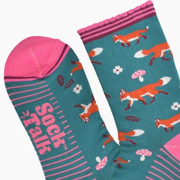 Women's Bamboo Socks Woodland Fox, 4 of 5