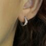 Pastel Stone Petite Hoop Earrings, thumbnail 2 of 12