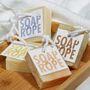 Personalised Coffee Scrub Soap On A Rope Gift, thumbnail 4 of 6
