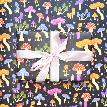 Mushrooms Luxury Wrapping Paper, 4 of 7