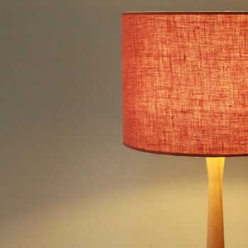 Linen Rose Pink Lampshade, 2 of 8