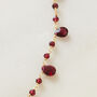 Tourmaline Silver Gold Plated Bead Necklace, thumbnail 10 of 12