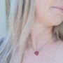 Red Love Heart Glass Necklace, thumbnail 10 of 10