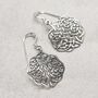 Sterling Silver Celtic Dara Knot Earrings, thumbnail 3 of 7