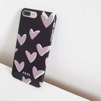 Personalised Heart Print iPhone And Samsung Case, 2 of 4
