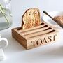 Personalised Oak Toast Rack, thumbnail 1 of 5