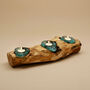 Molten Glass Candle Holder Triple Tealight Holder, thumbnail 1 of 12