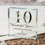 Wonderful Years Anniversary Glass Keepsake For Couple, thumbnail 1 of 3