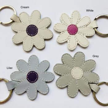 Leather Flower Keyring, 12 of 12