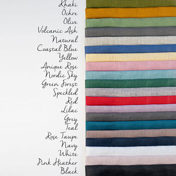 Personalised Linen Pottery Apron | Split Leg, 12 of 12