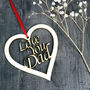 Love You Dad Father's Day Card With Woodcut Keepsake, thumbnail 2 of 5