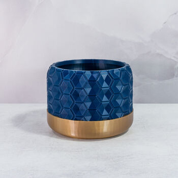 Midnight Hexa Planter, 3 of 4