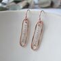 Rose Gold Filled Moonstone Oval Earrings, thumbnail 4 of 6