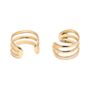 Janette 18k Gold Plated Sterling Silver Ear Cuffs, thumbnail 2 of 4