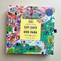 Cat Café And Dog Park Double Sided Jigsaw Puzzle, thumbnail 1 of 4