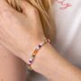 Chakra Bracelet With 4mm Natural Gemstone Beads For Alignment And Wellbeing, thumbnail 1 of 3