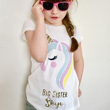 Personalised Sisters Unicorn T Shirts, 5 of 11