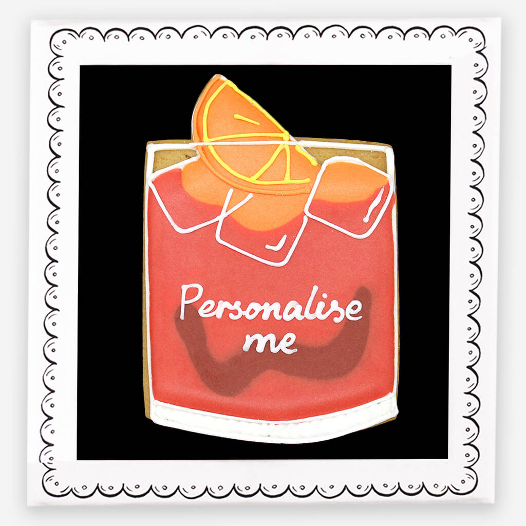 Personalised Negroni Letterbox Biscuit, 1 of 4