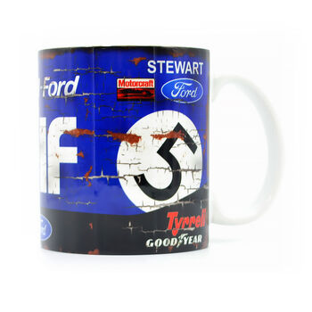 Jackie Stewart Formula One Racing Car Mug, 3 of 4