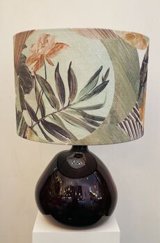 Mulberry 29cm Recycled Handmade Glass Table Lamp, 3 of 7