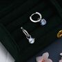 Sterling Silver Little Planet Huggie Hoop Earrings, thumbnail 2 of 12