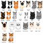 Personalised Party Cat Christmas Treat Gift Bag, thumbnail 2 of 4
